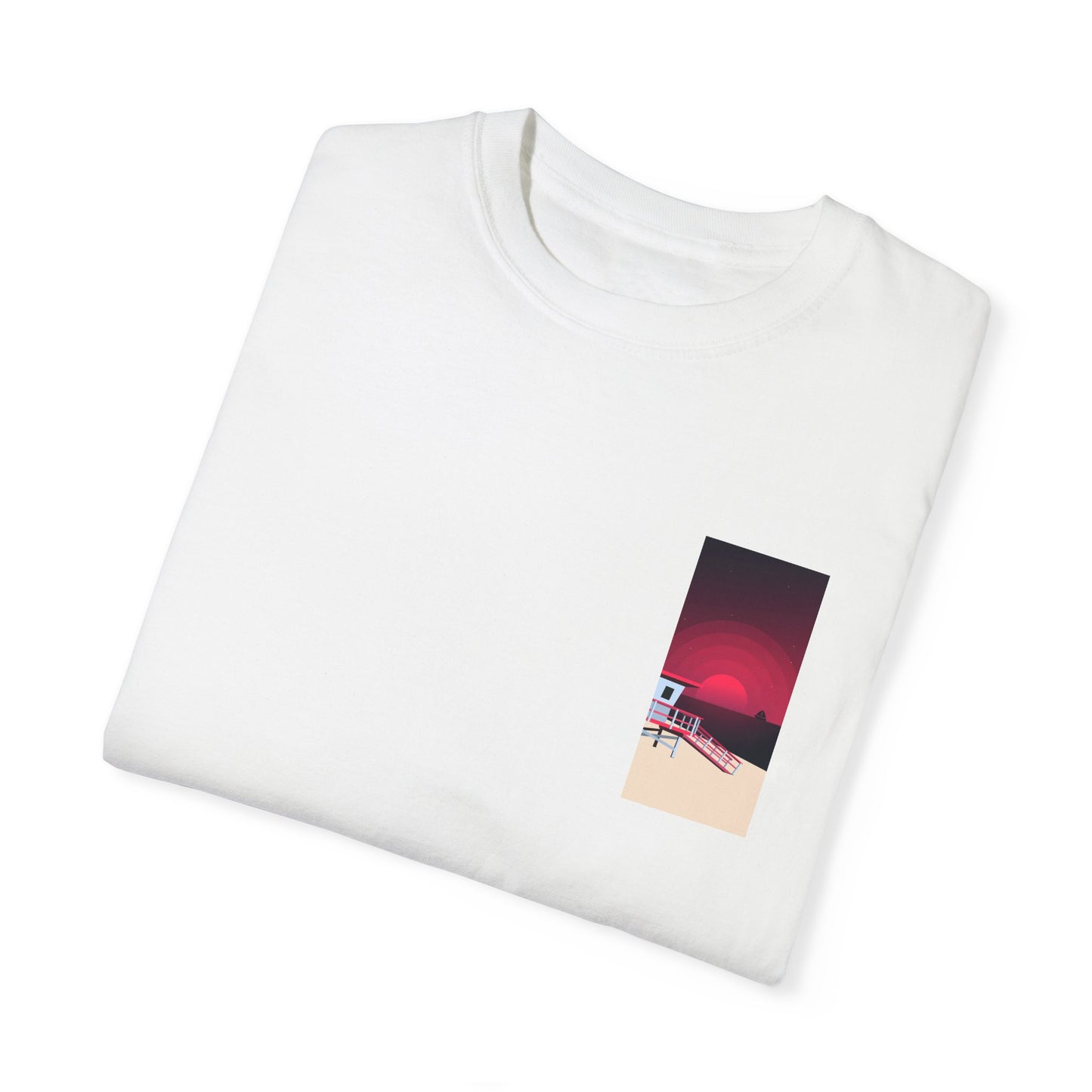 Print T-Shirt – Beach sunset, beach please