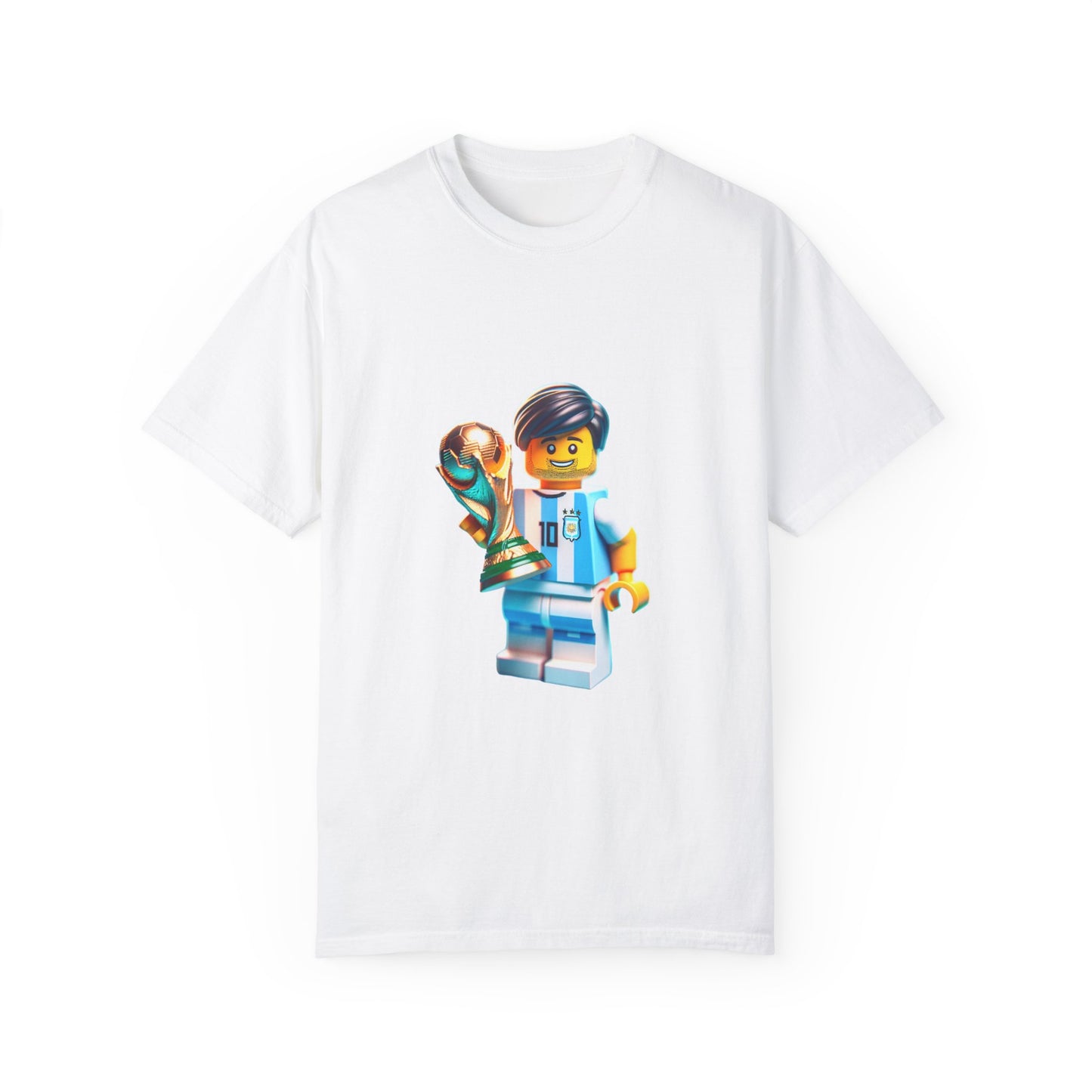 Print T-Shirt – Leo Messi Lego Style 'Qué Miras, Bobo?'